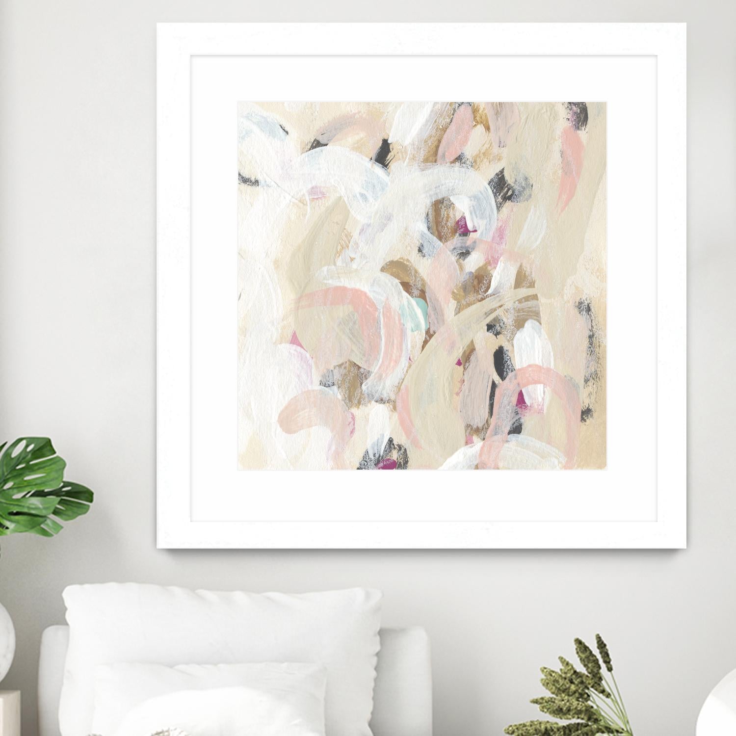 Carnivale I by June Erica Vess on GIANT ART - pink- purple abstract