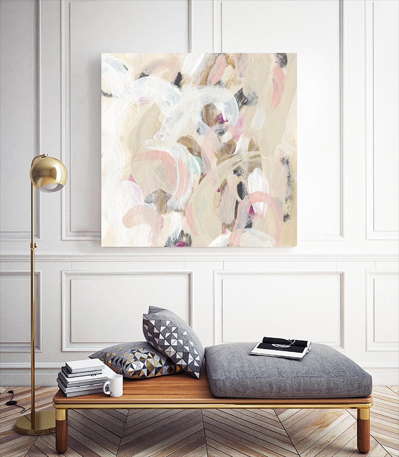 Carnivale I by June Erica Vess on GIANT ART - pink- purple abstract