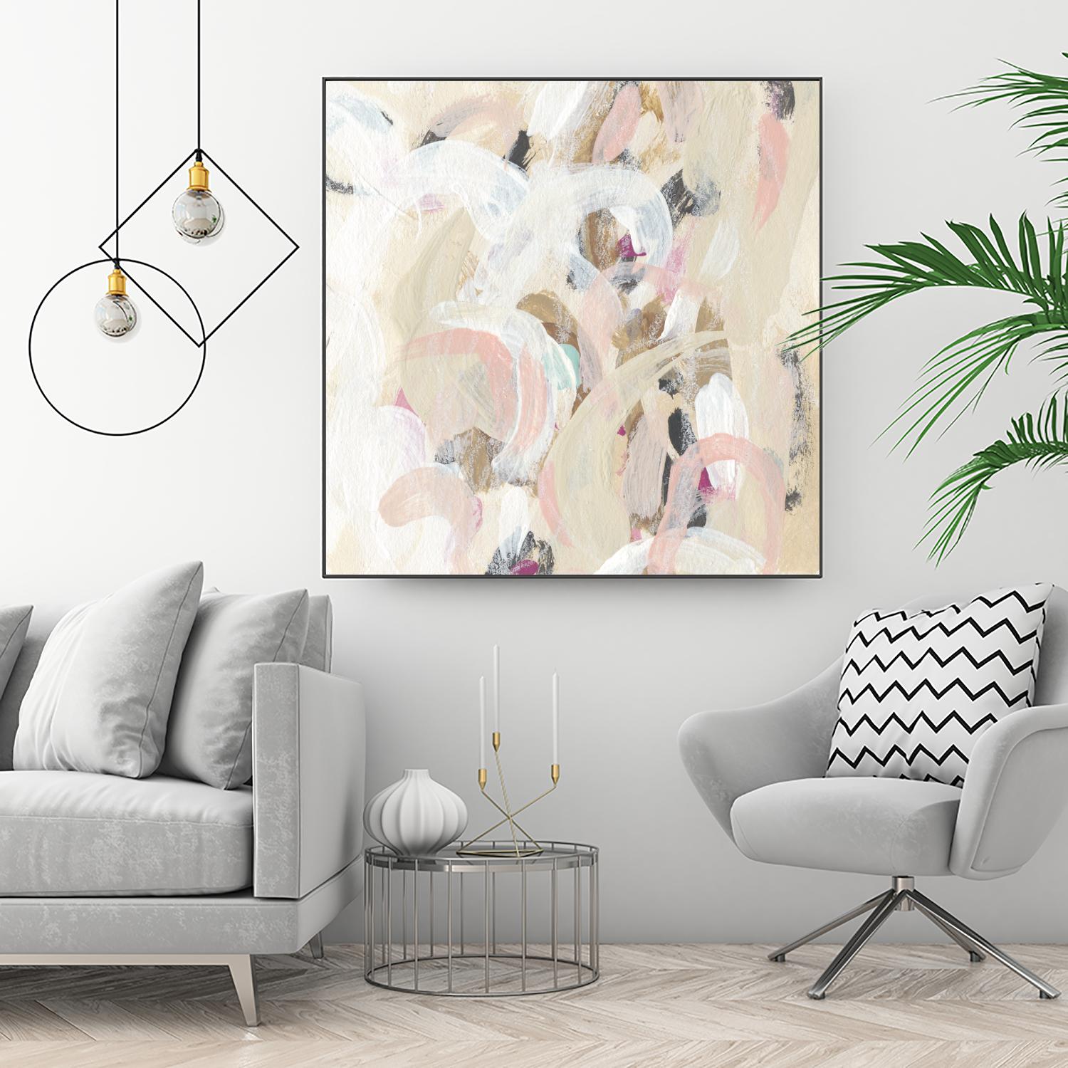 Carnivale I by June Erica Vess on GIANT ART - pink- purple abstract