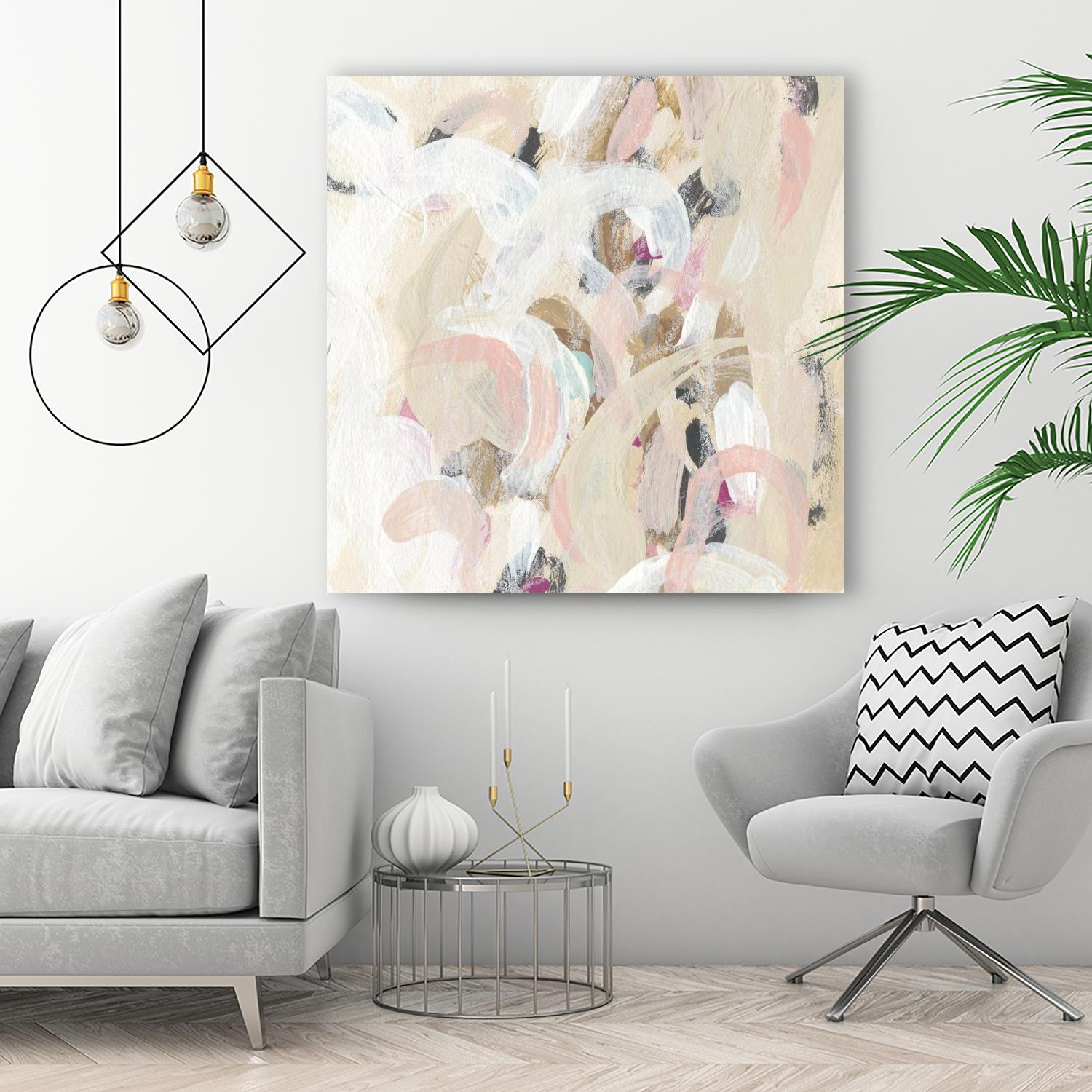 Carnivale I by June Erica Vess on GIANT ART - pink- purple abstract