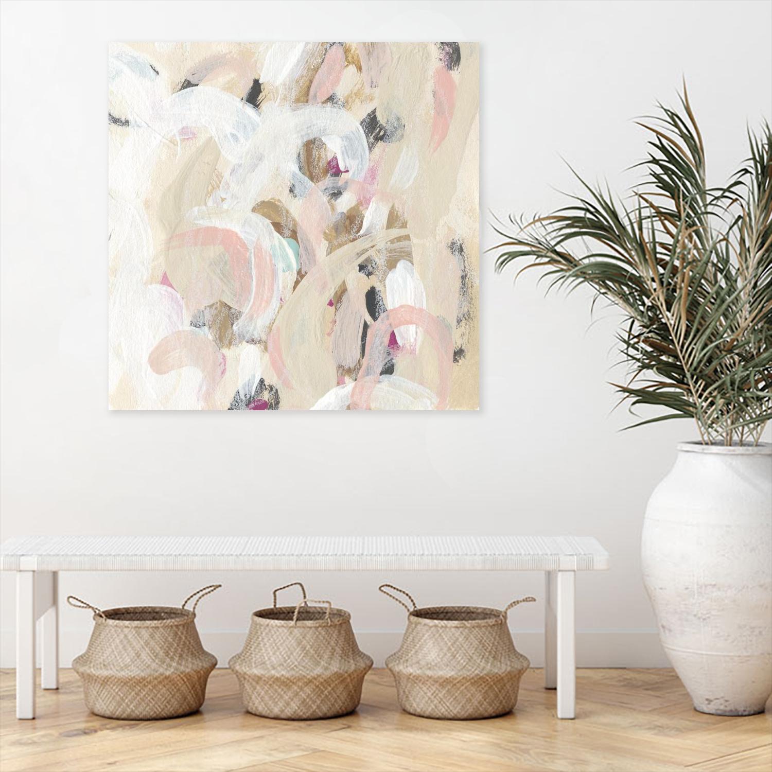 Carnivale I by June Erica Vess on GIANT ART - pink- purple abstract