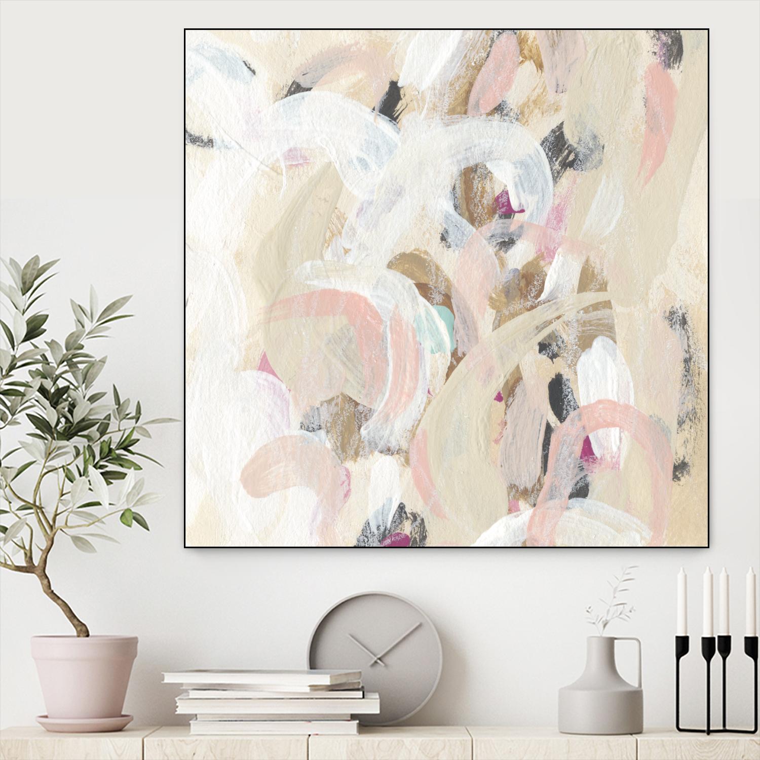 Carnivale I by June Erica Vess on GIANT ART - pink- purple abstract