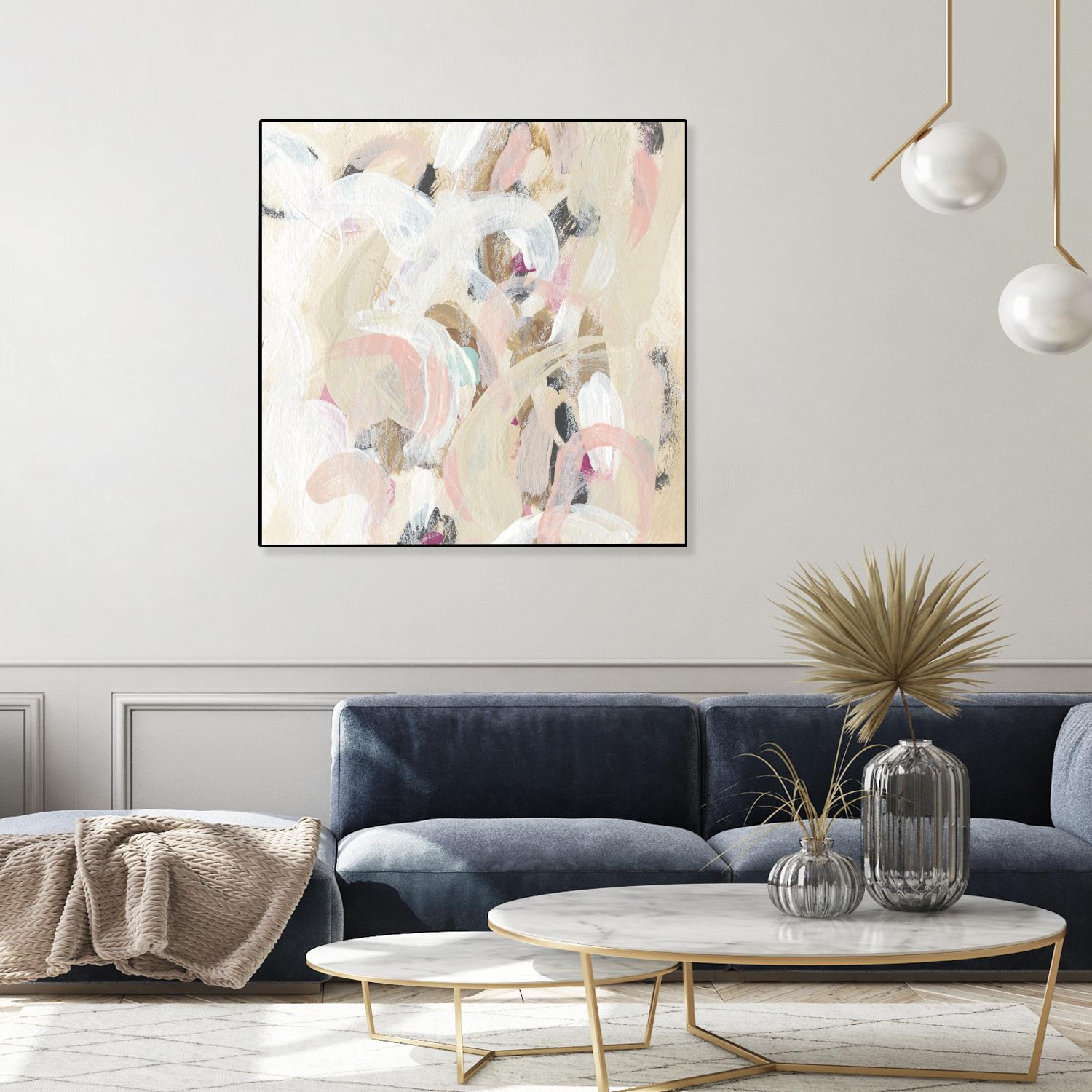 Carnivale I by June Erica Vess on GIANT ART - pink- purple abstract