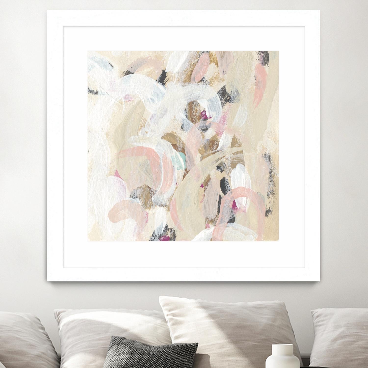 Carnivale I by June Erica Vess on GIANT ART - pink- purple abstract