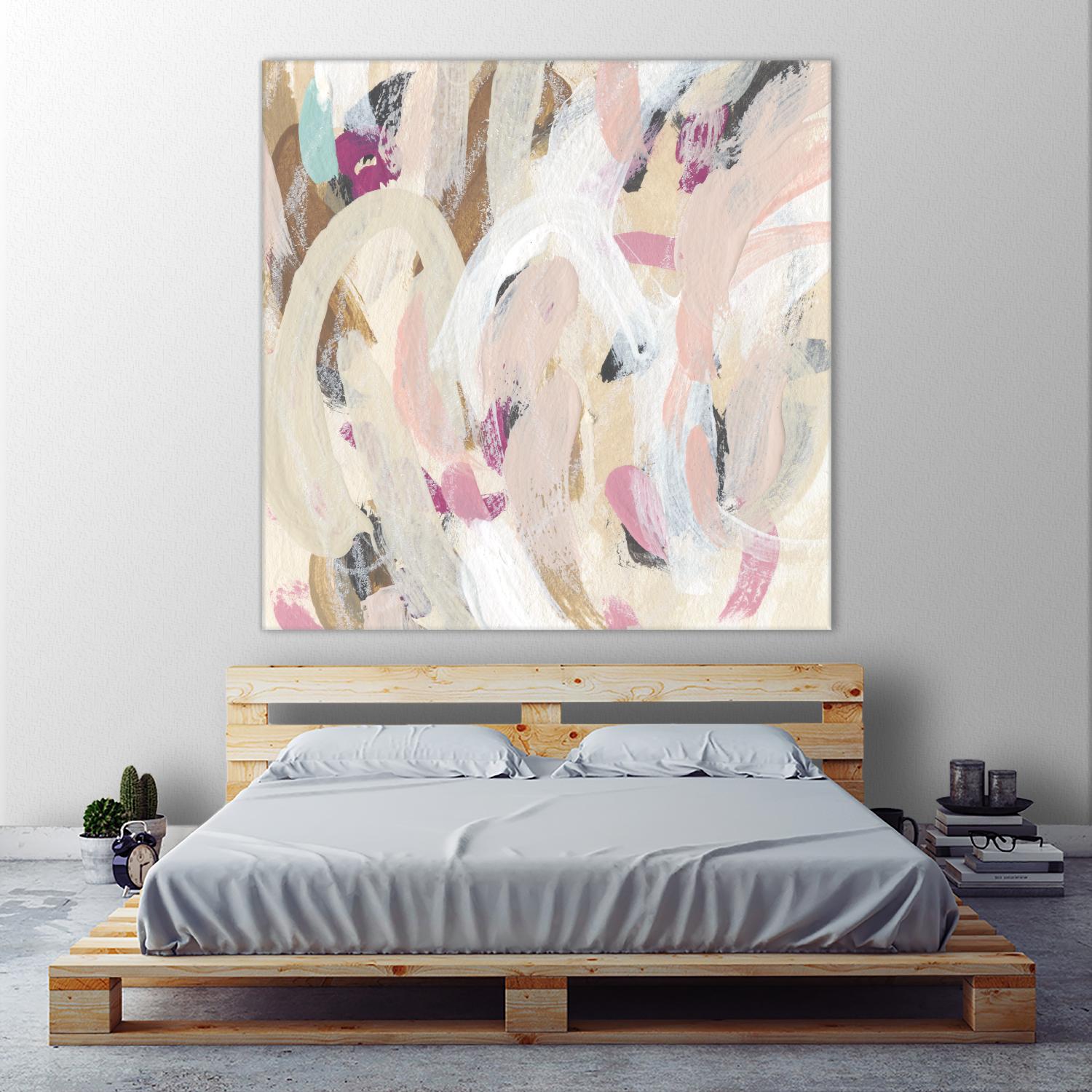 Carnivale IV by June Erica Vess on GIANT ART - pink- purple abstract