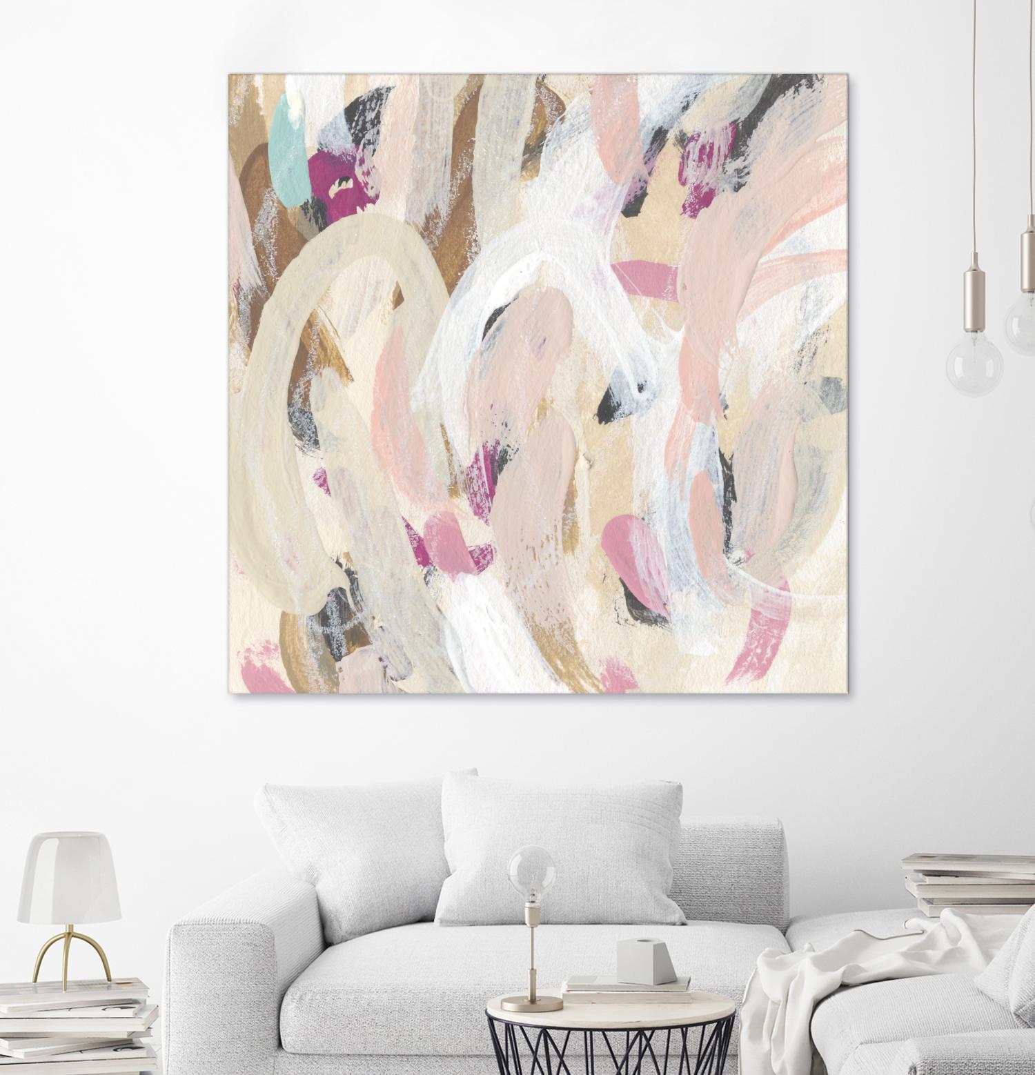 Carnivale IV by June Erica Vess on GIANT ART - pink- purple abstract