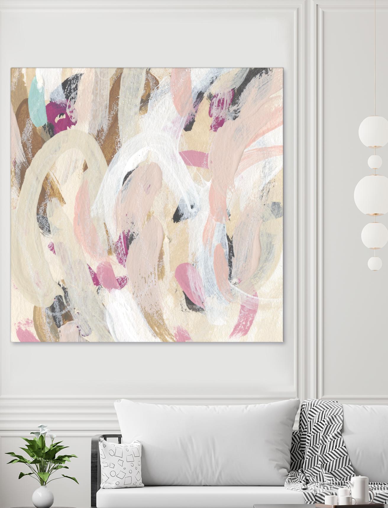 Carnivale IV by June Erica Vess on GIANT ART - pink- purple abstract