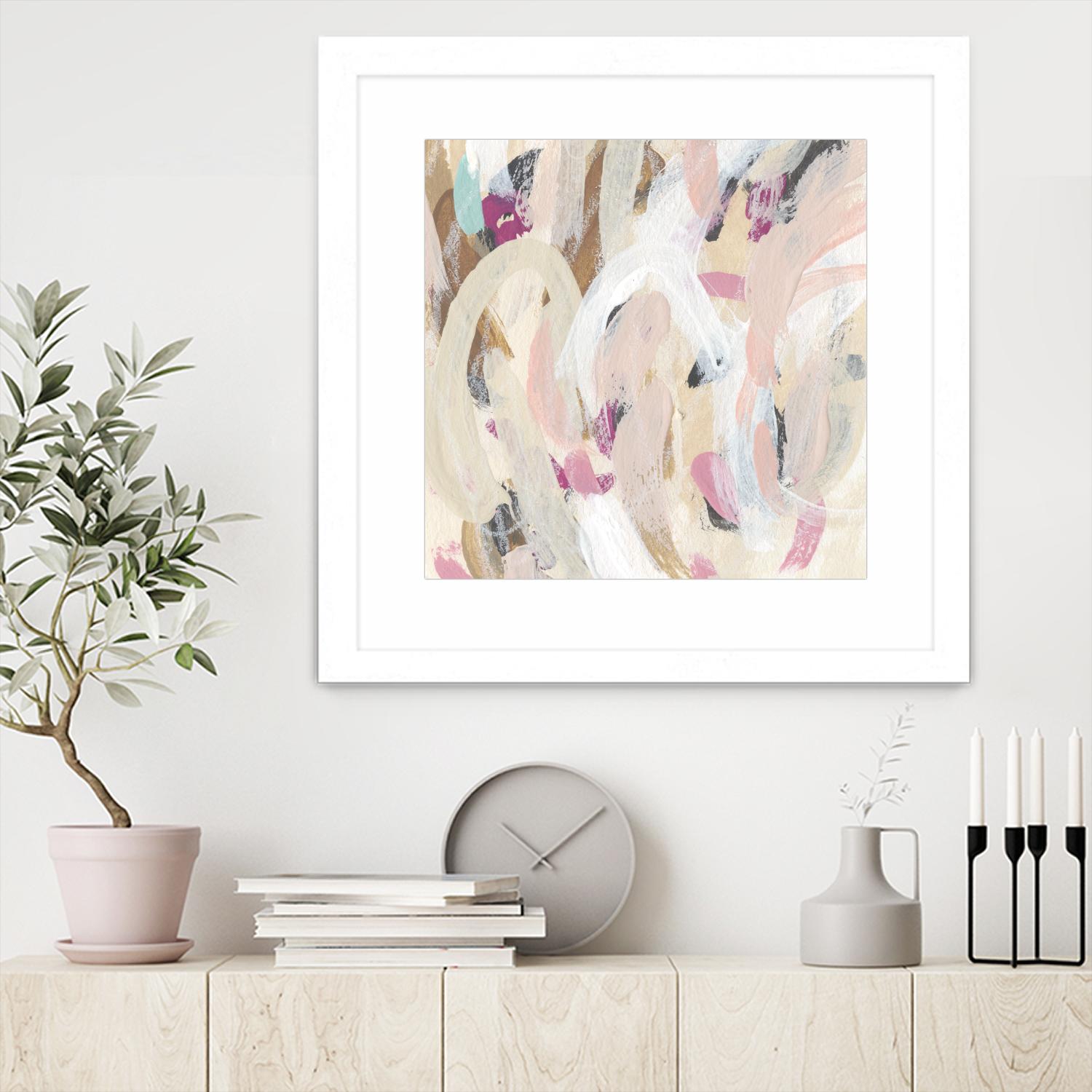 Carnivale IV by June Erica Vess on GIANT ART - pink- purple abstract