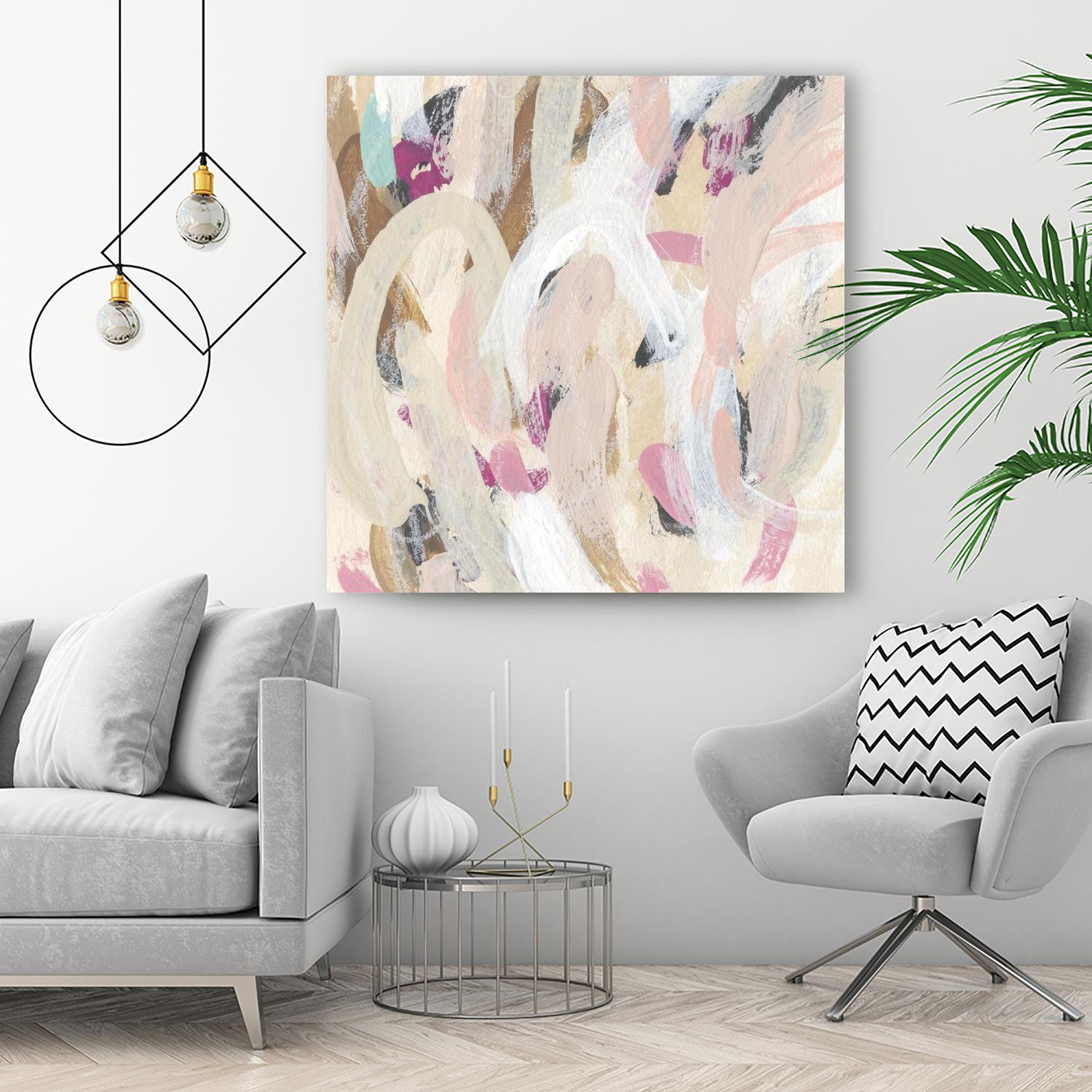 Carnivale IV by June Erica Vess on GIANT ART - pink- purple abstract