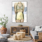 Bygone Bathers III by Grace Popp on GIANT ART - yellow fashion
