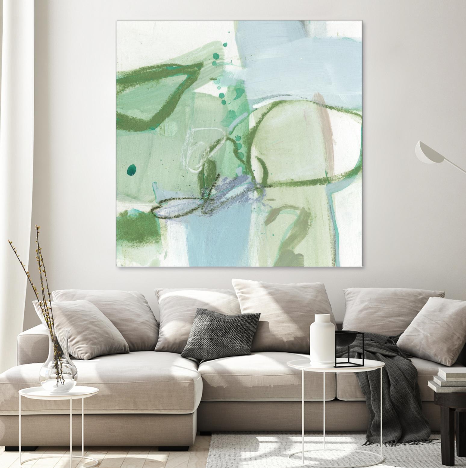 Olive I by Christina Long on GIANT ART - green abstract