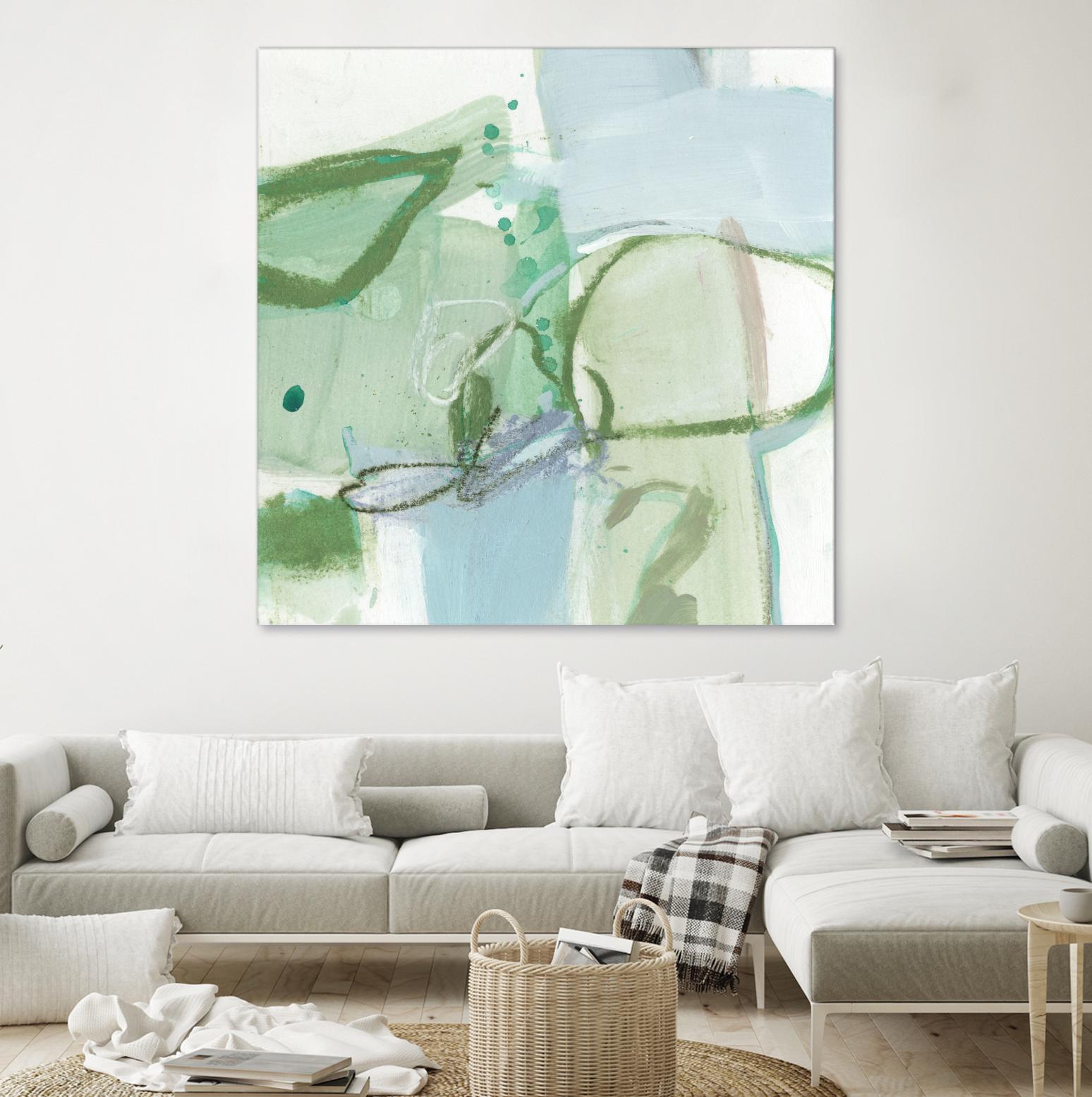 Olive I by Christina Long on GIANT ART - green abstract