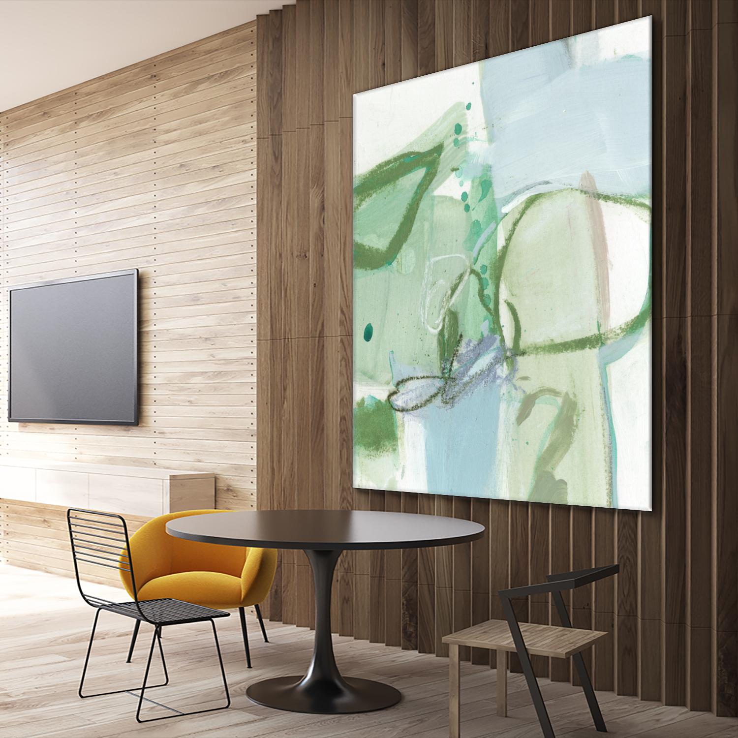 Olive I by Christina Long on GIANT ART - green abstract