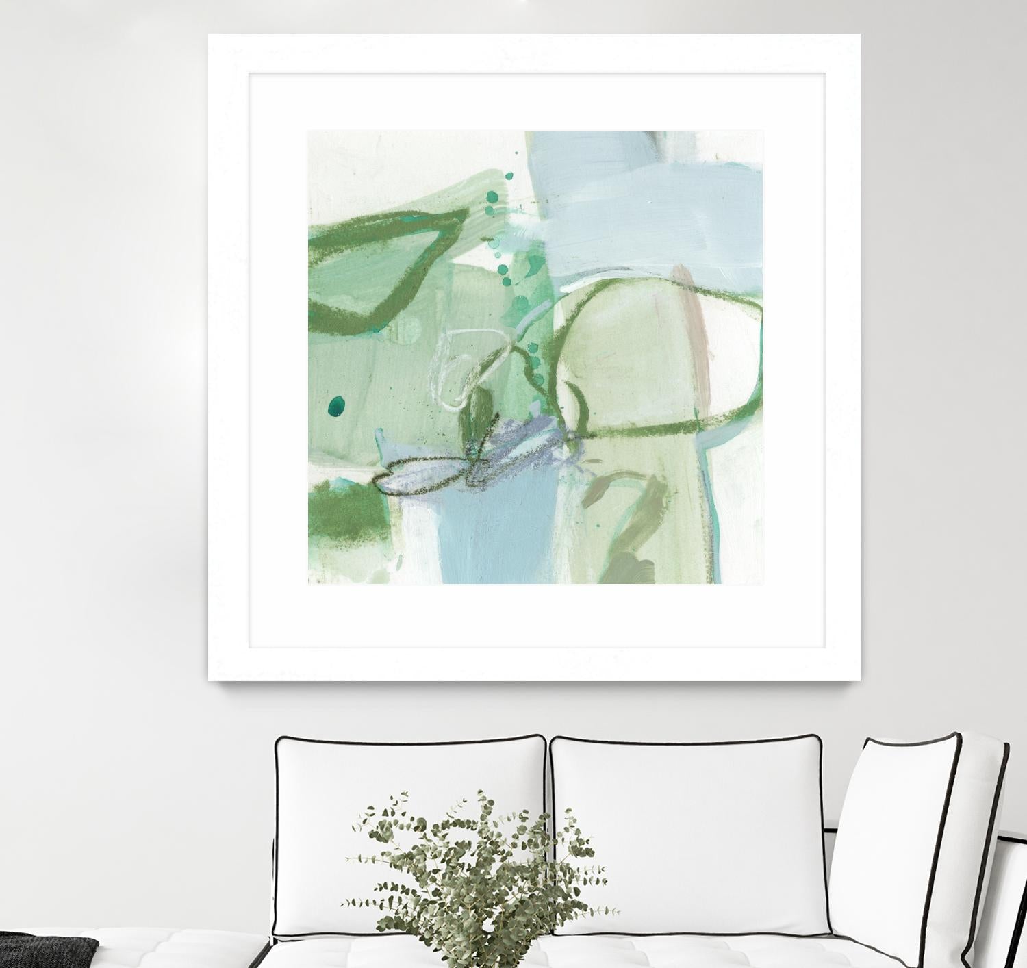 Olive I by Christina Long on GIANT ART - green abstract