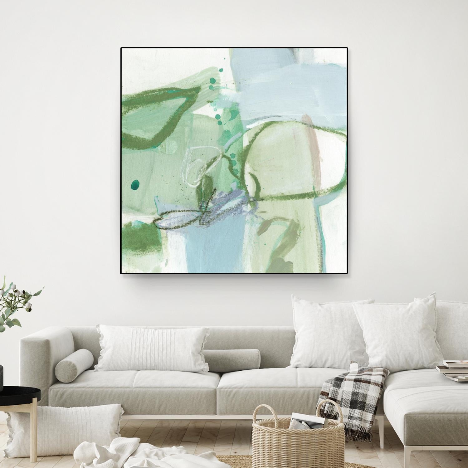 Olive I by Christina Long on GIANT ART - green abstract