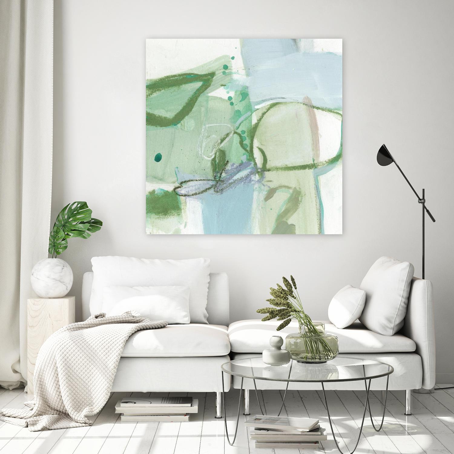 Olive I by Christina Long on GIANT ART - green abstract
