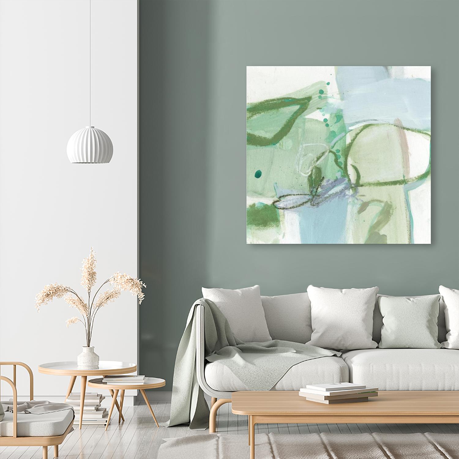 Olive I by Christina Long on GIANT ART - green abstract