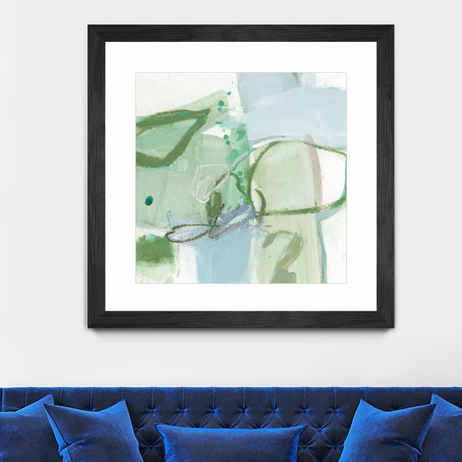 Olive I by Christina Long on GIANT ART - green abstract