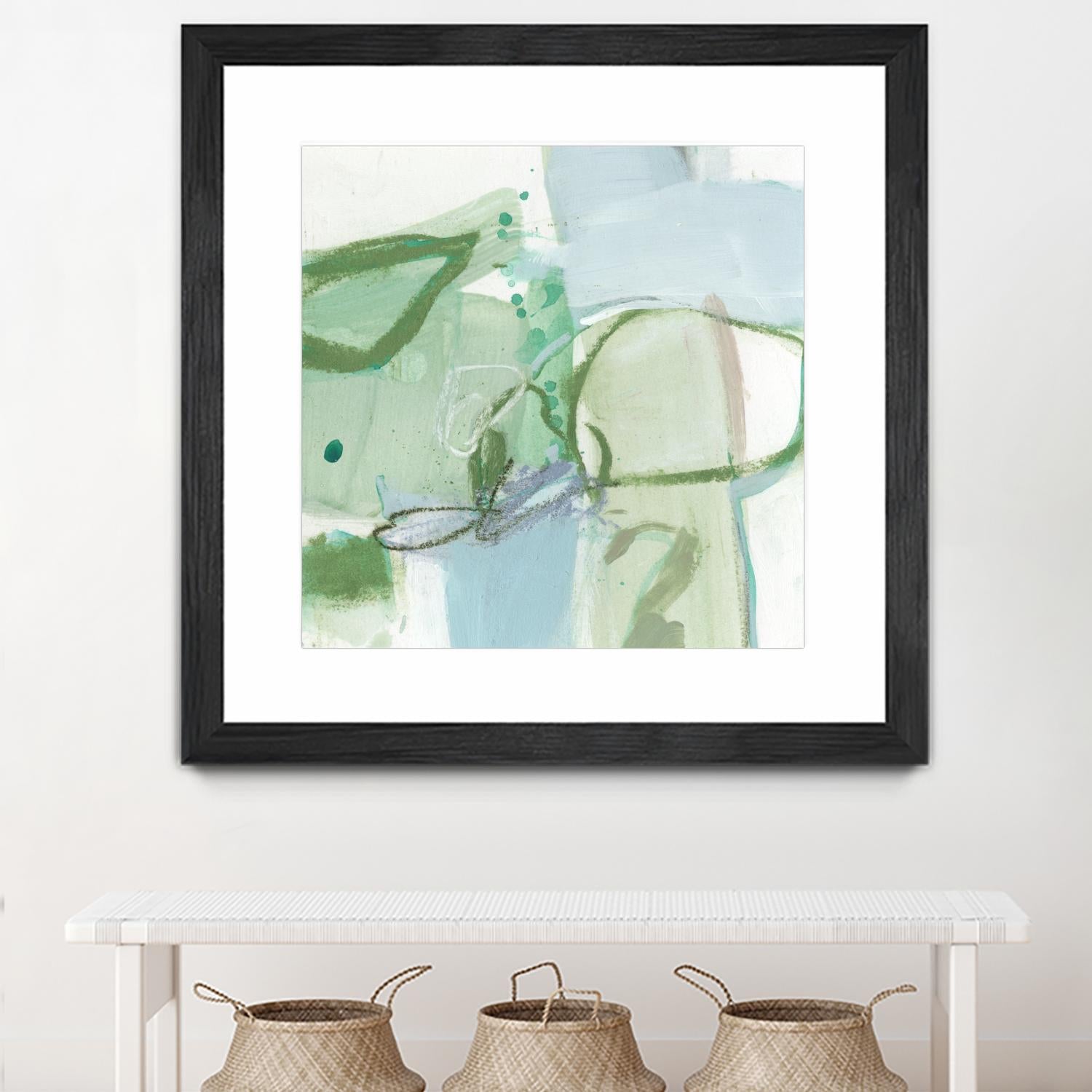 Olive I by Christina Long on GIANT ART - green abstract