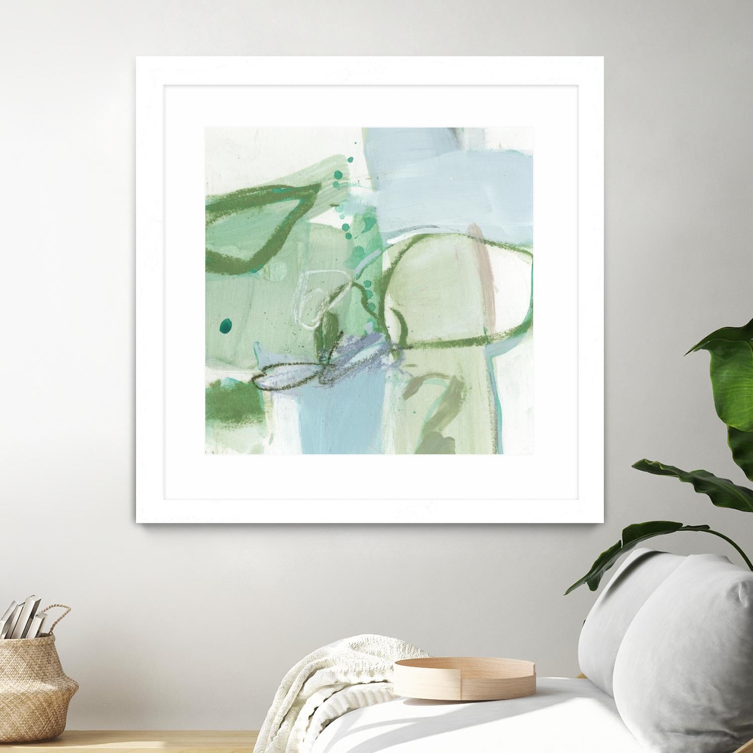 Olive I by Christina Long on GIANT ART - green abstract