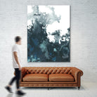 Indigo Tempest II by June Erica Vess on GIANT ART - green abstract