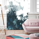 Indigo Tempest II by June Erica Vess on GIANT ART - green abstract