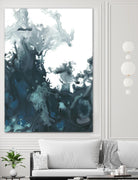 Indigo Tempest II by June Erica Vess on GIANT ART - green abstract