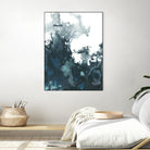 Indigo Tempest II by June Erica Vess on GIANT ART - green abstract