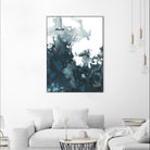 Indigo Tempest II by June Erica Vess on GIANT ART - green abstract