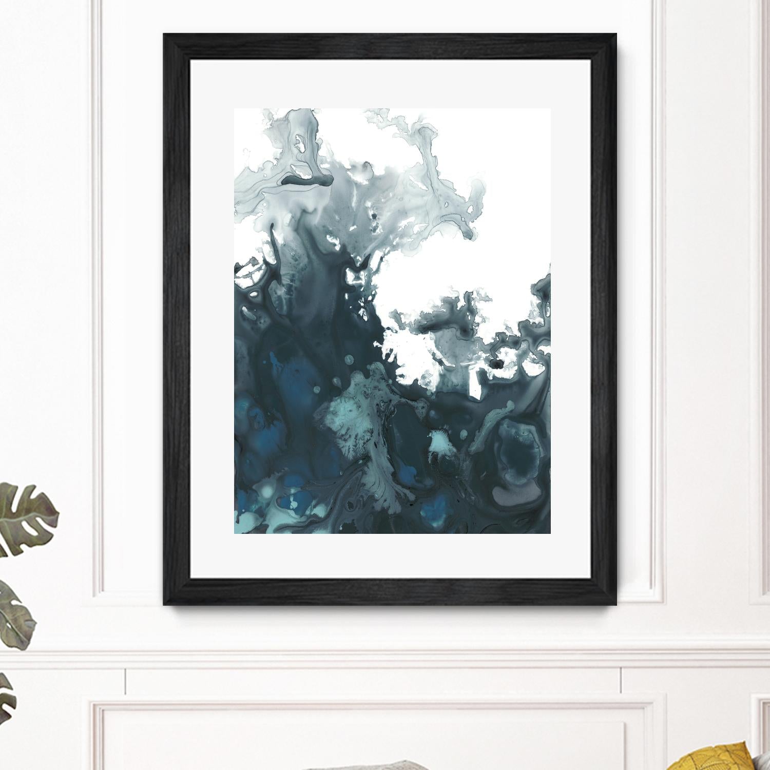 Indigo Tempest II by June Erica Vess on GIANT ART - green abstract