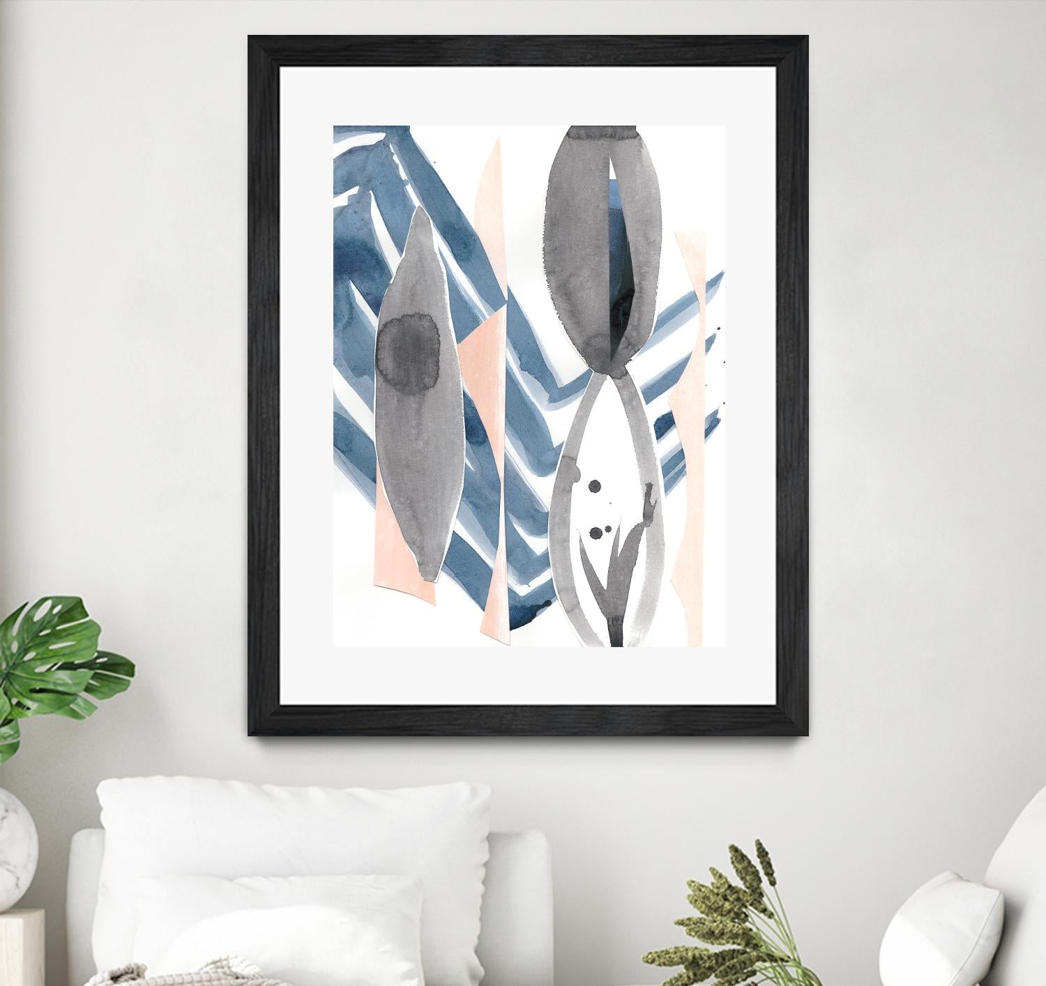 Oceana I by Ren�e W. Stramel on GIANT ART - blue abstract