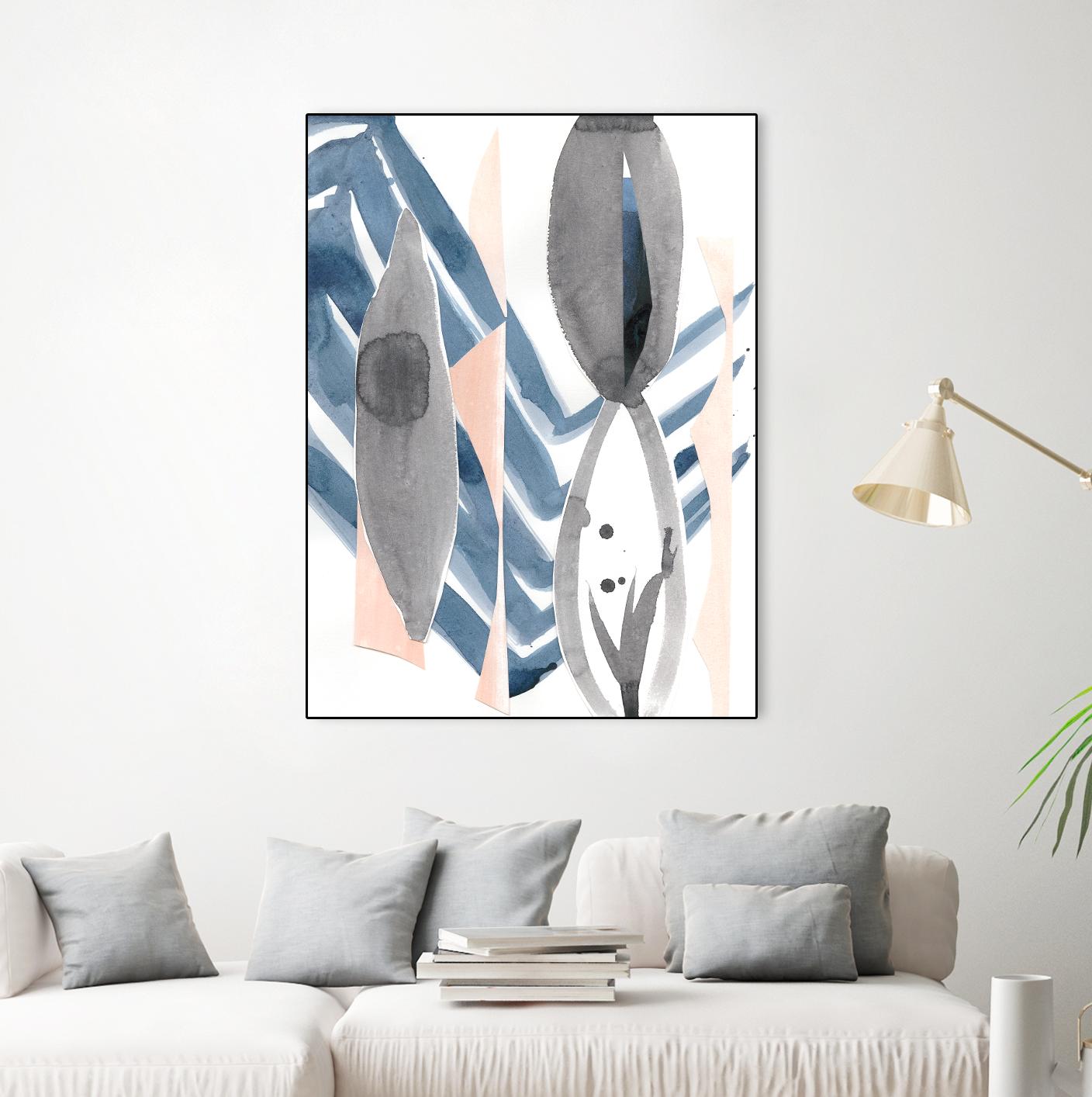 Oceana I by Ren�e W. Stramel on GIANT ART - blue abstract