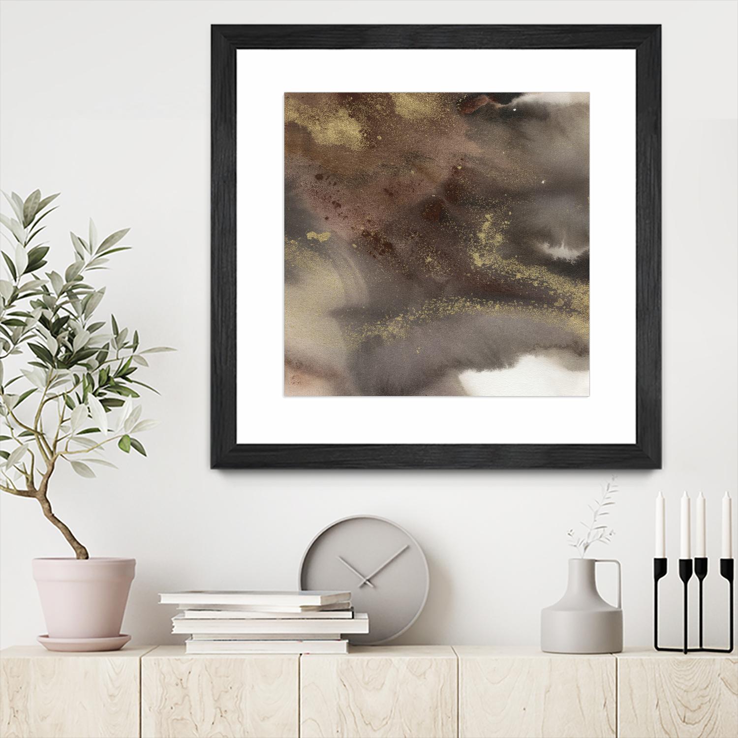 Mountain Seasons IV by Joyce Combs on GIANT ART - brown abstract