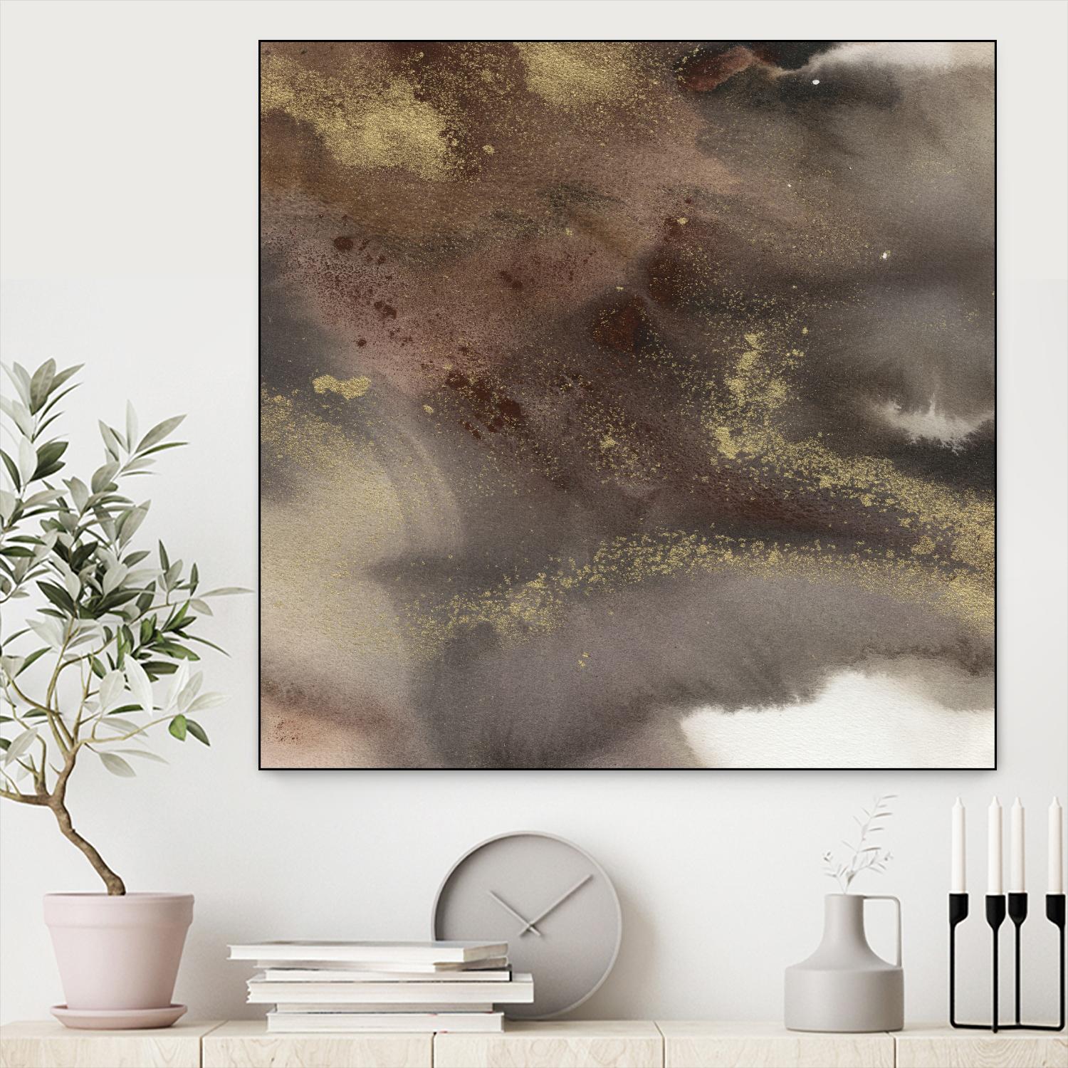 Mountain Seasons IV by Joyce Combs on GIANT ART - brown abstract