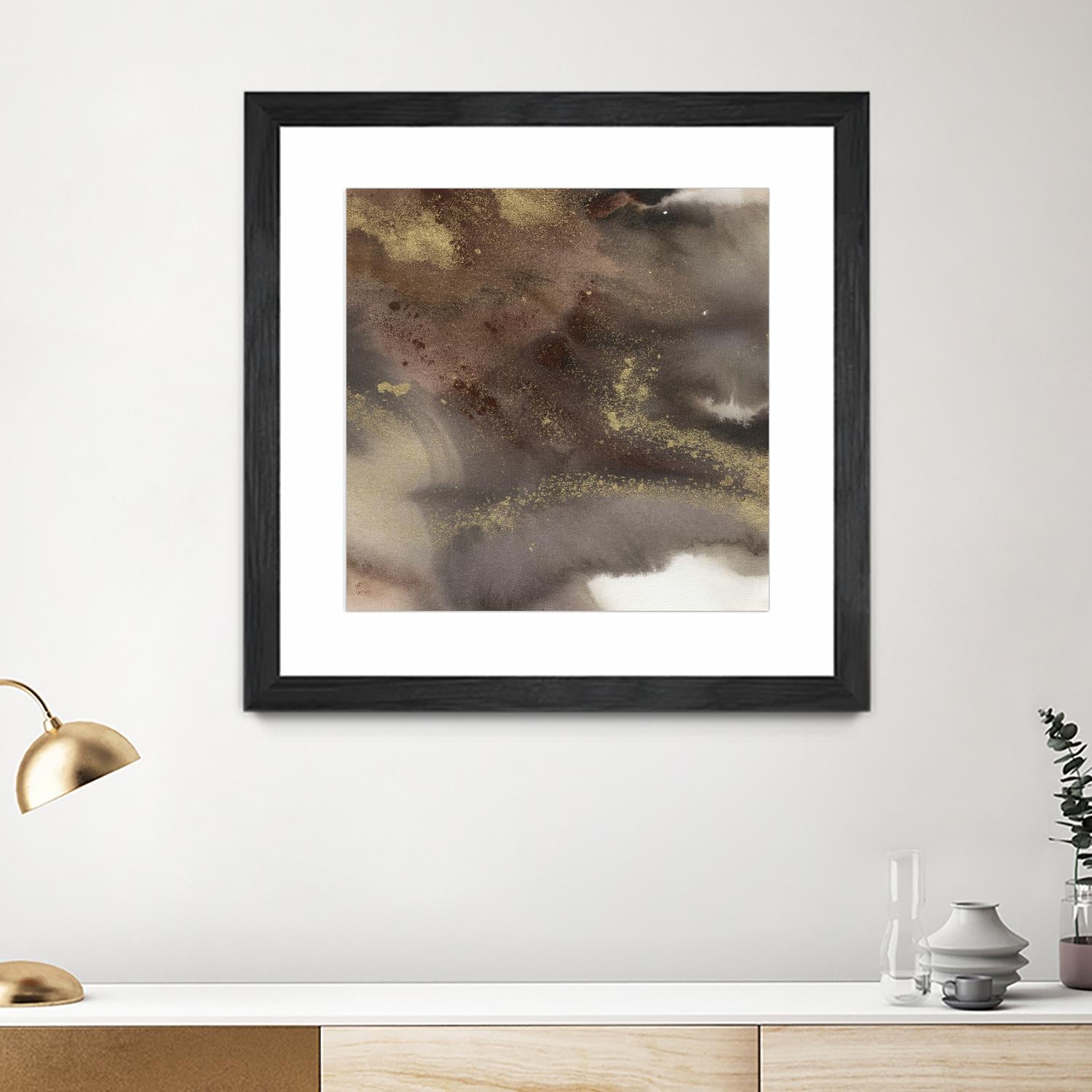 Mountain Seasons IV by Joyce Combs on GIANT ART - brown abstract