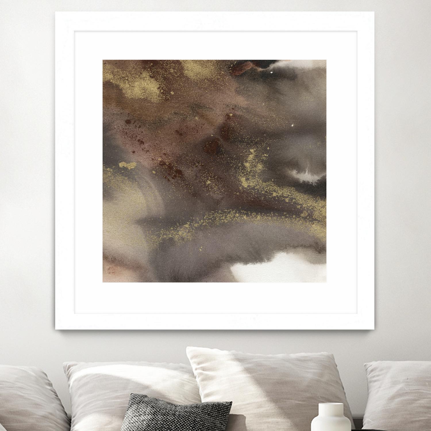 Mountain Seasons IV by Joyce Combs on GIANT ART - brown abstract