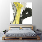 Citron Flux I by June Erica Vess on GIANT ART - yellow abstract