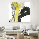 Citron Flux I by June Erica Vess on GIANT ART - yellow abstract