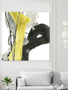 Citron Flux I by June Erica Vess on GIANT ART - yellow abstract