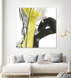 Citron Flux I by June Erica Vess on GIANT ART - yellow abstract