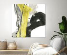 Citron Flux I by June Erica Vess on GIANT ART - yellow abstract