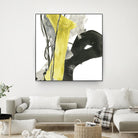 Citron Flux I by June Erica Vess on GIANT ART - yellow abstract