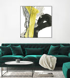 Citron Flux I by June Erica Vess on GIANT ART - yellow abstract