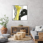 Citron Flux I by June Erica Vess on GIANT ART - yellow abstract