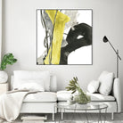 Citron Flux I by June Erica Vess on GIANT ART - yellow abstract