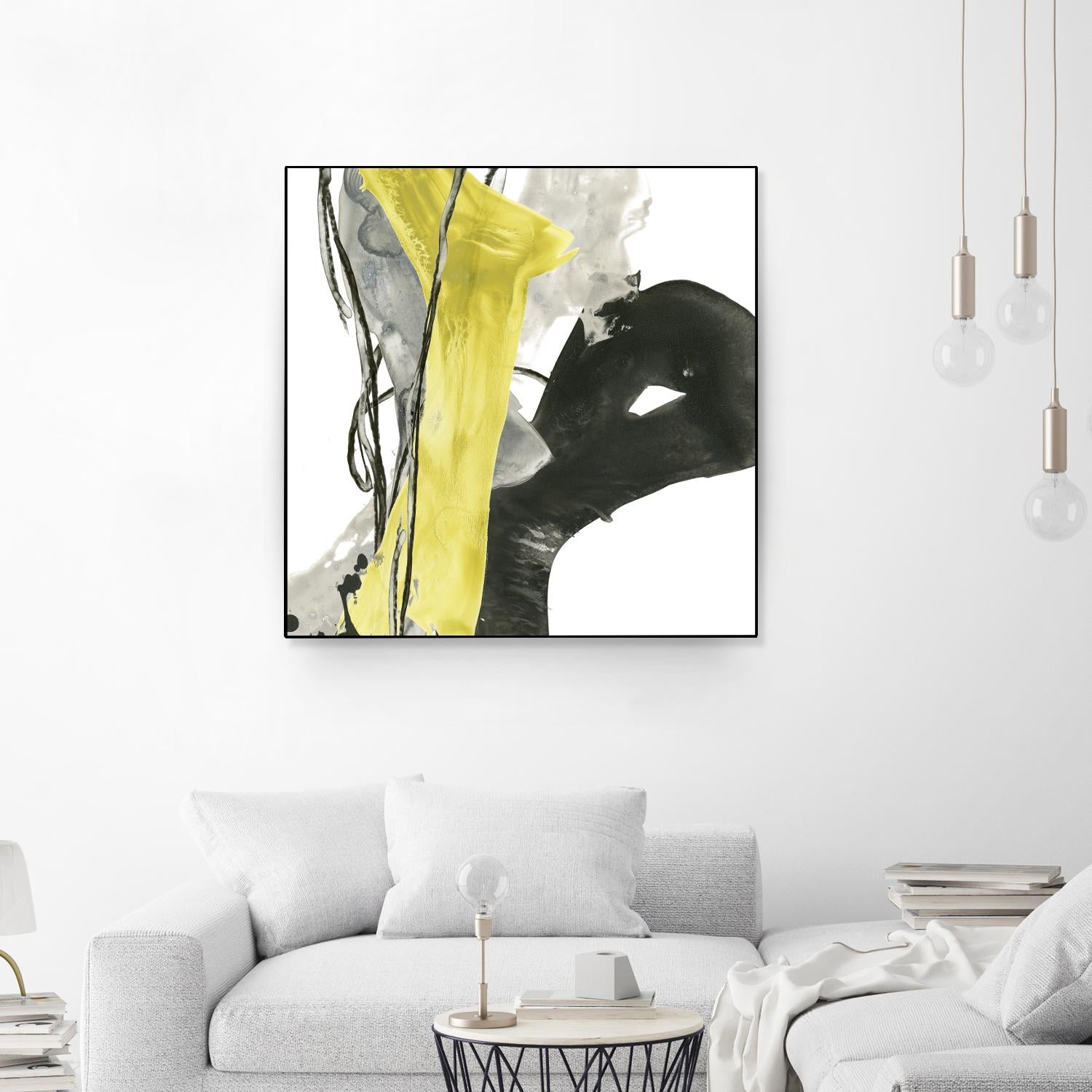 Citron Flux I by June Erica Vess on GIANT ART - yellow abstract