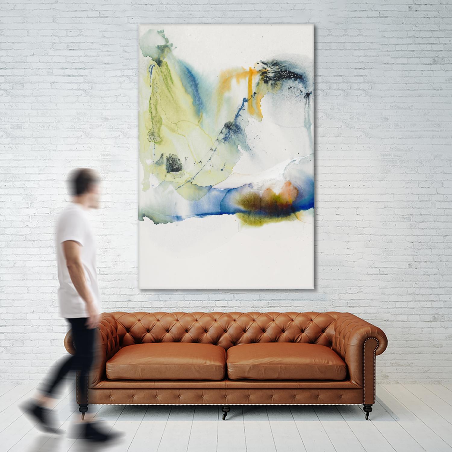 Abstract Terrain I by Sisa Jasper on GIANT ART - blue abstract