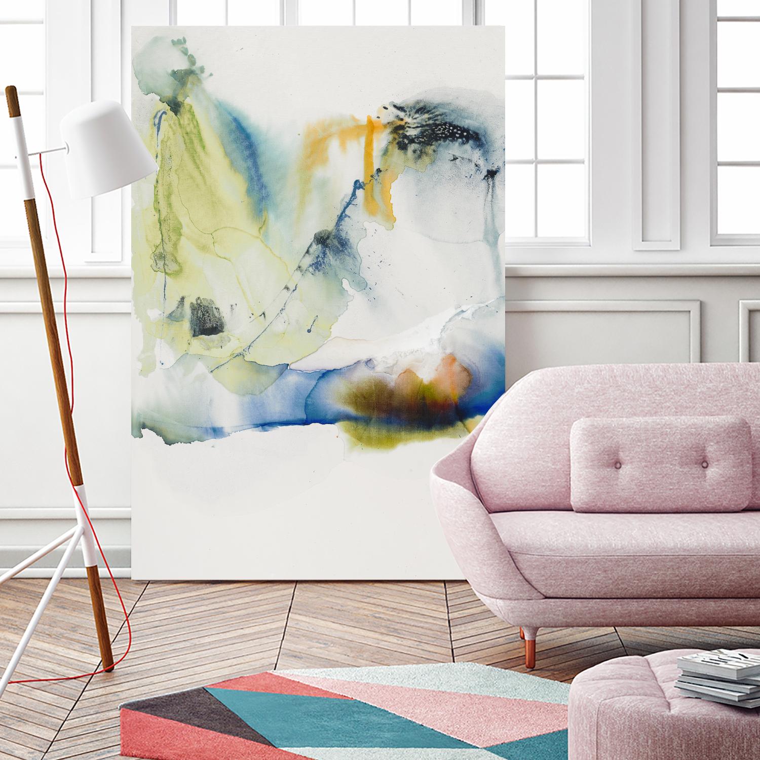 Abstract Terrain I by Sisa Jasper on GIANT ART - blue abstract