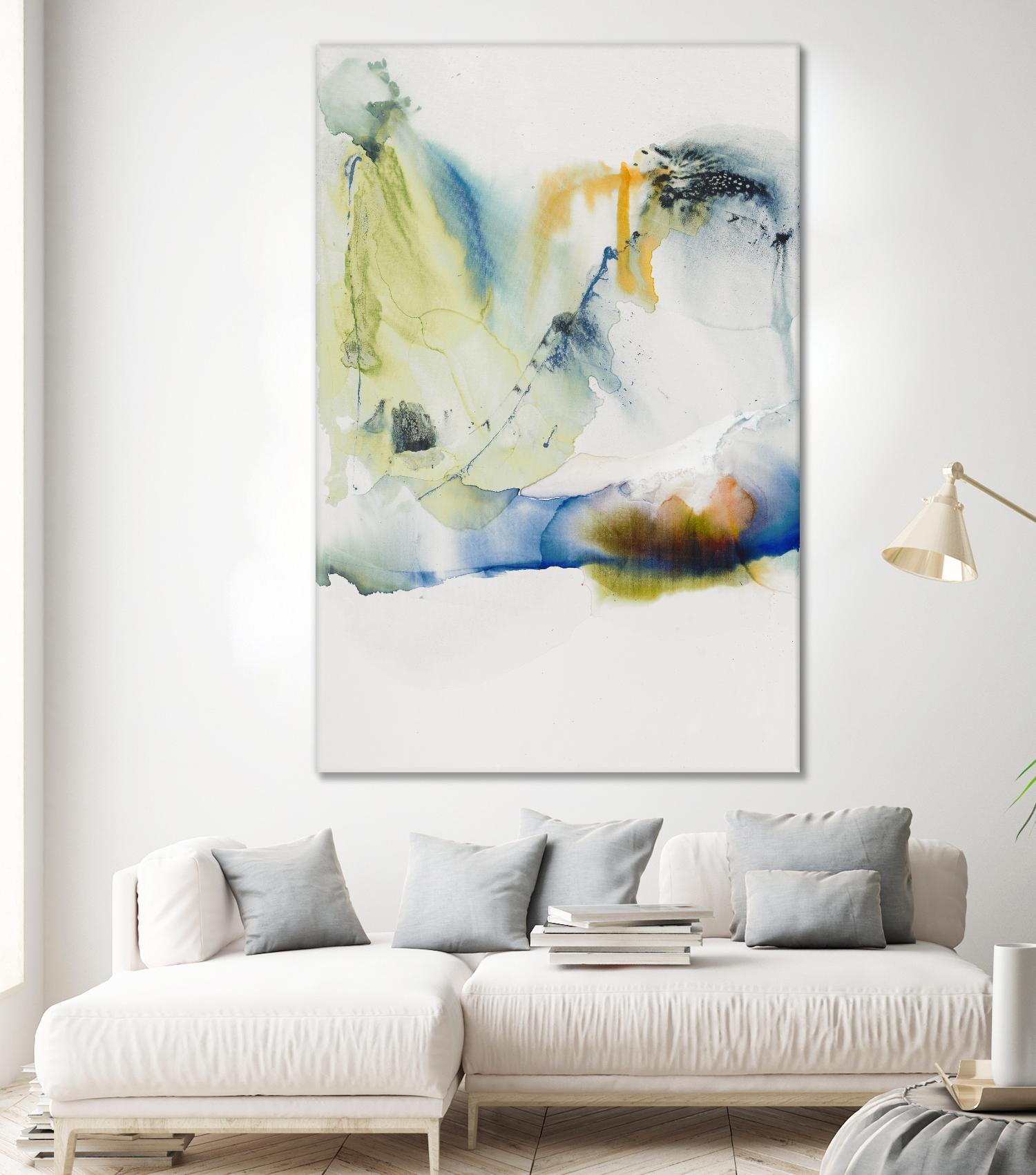 Abstract Terrain I by Sisa Jasper on GIANT ART - blue abstract