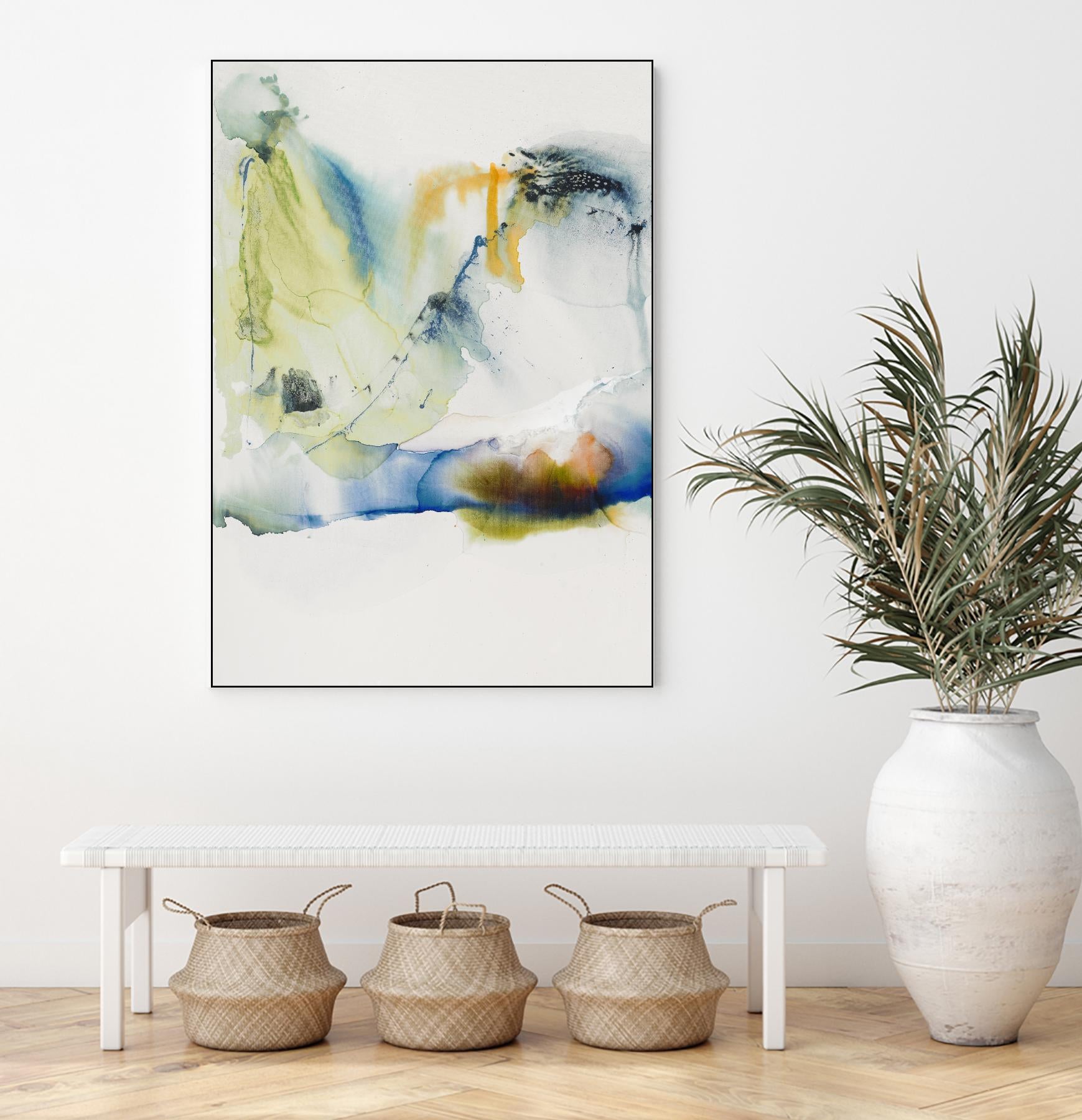 Abstract Terrain I by Sisa Jasper on GIANT ART - blue abstract